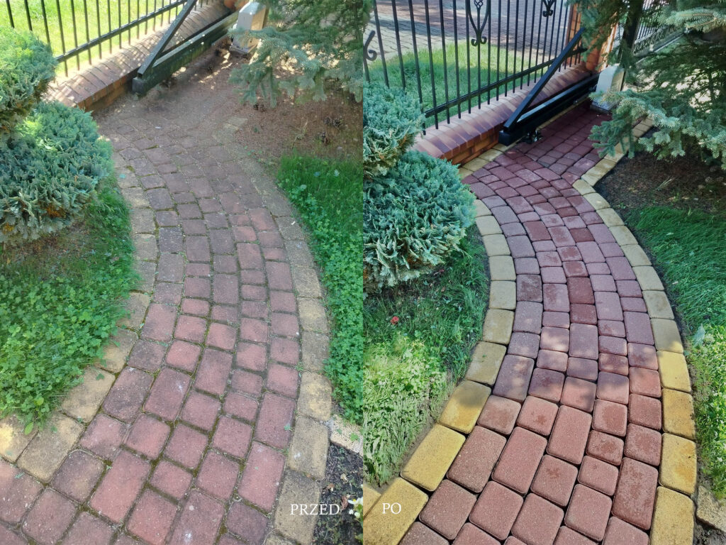 czyszczenie kostki brukowej