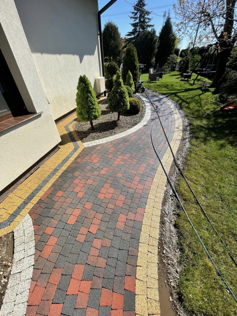 mycie kostki brukowej - po